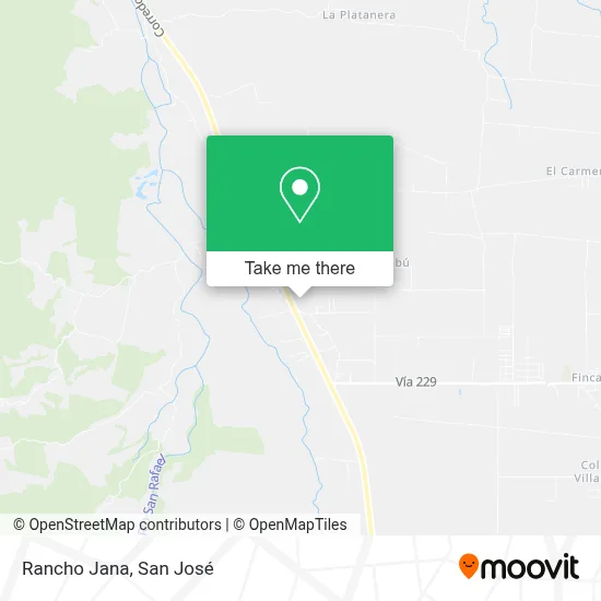 Rancho Jana map