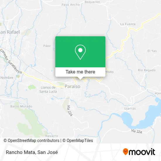 Rancho Mata map