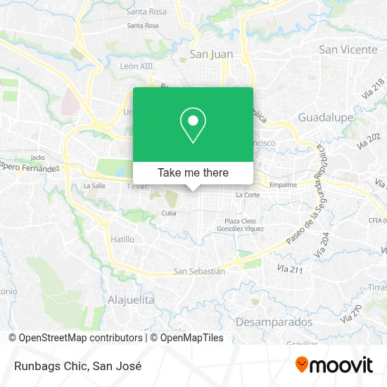 Runbags Chic map