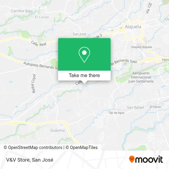 V&V Store map