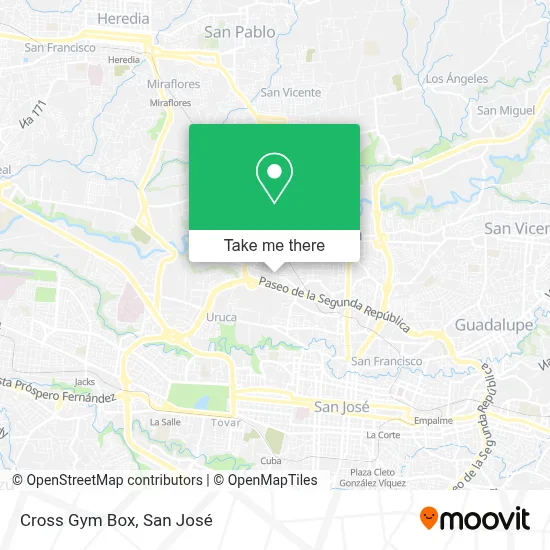 Cross Gym Box map