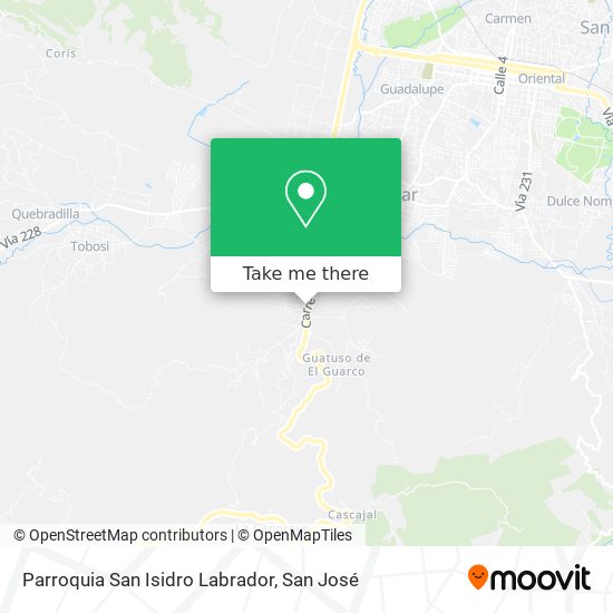 Mapa de Parroquia San Isidro Labrador