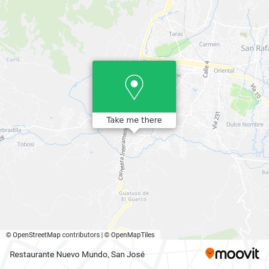 Restaurante Nuevo Mundo map