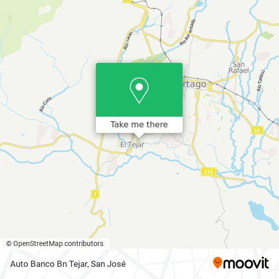 Auto Banco Bn Tejar map