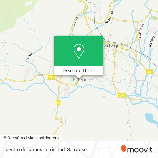 centro de carnes la trinidad map