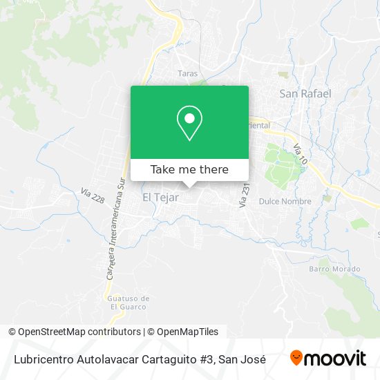 Lubricentro Autolavacar Cartaguito #3 map
