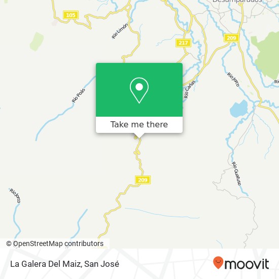 La Galera Del Maiz map