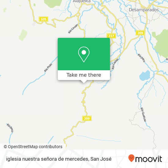 iglesia nuestra señora de mercedes map