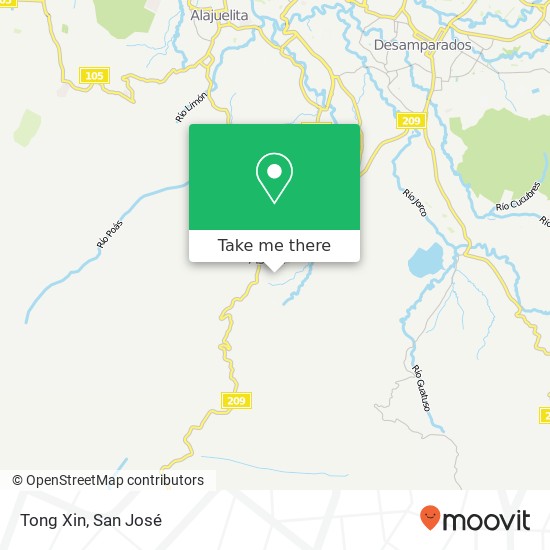 Mapa de Tong Xin