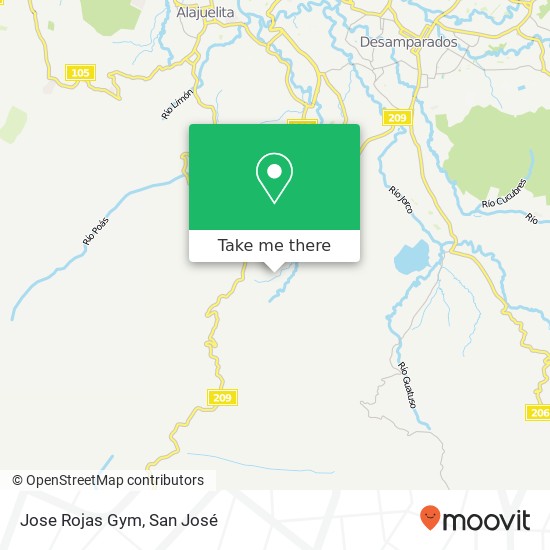 Jose Rojas Gym map