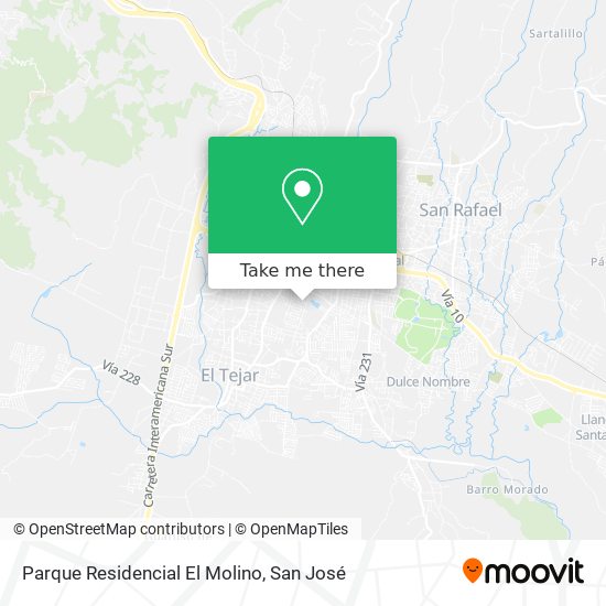 Parque Residencial El Molino map
