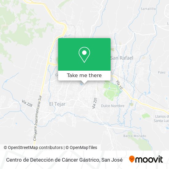 Centro de Detección de Cáncer Gástrico map