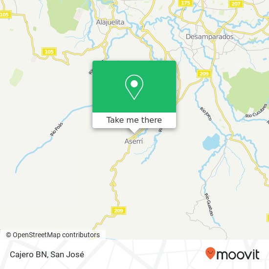 Cajero BN map