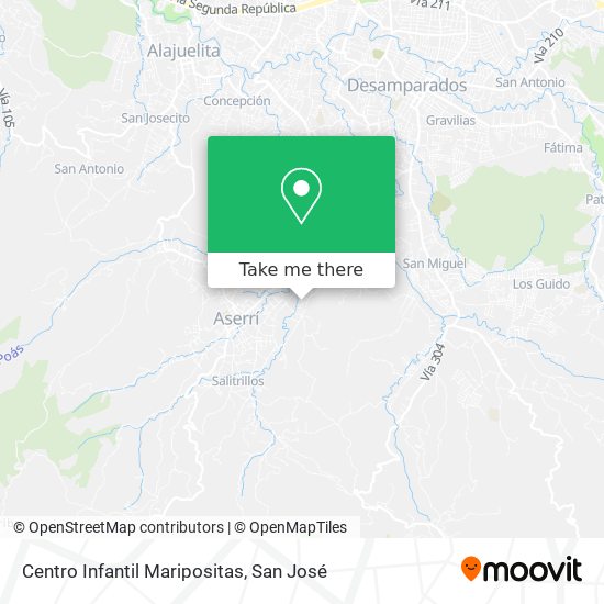 Centro Infantil Maripositas map