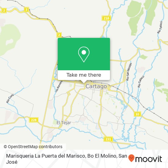Marisqueria La Puerta del Marisco, Bo El Molino map