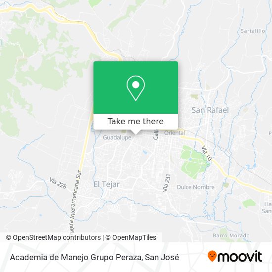 Academia de Manejo Grupo Peraza map
