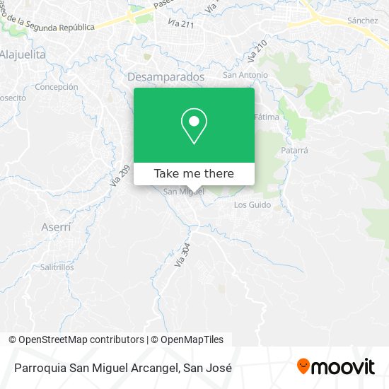 Mapa de Parroquia San Miguel Arcangel