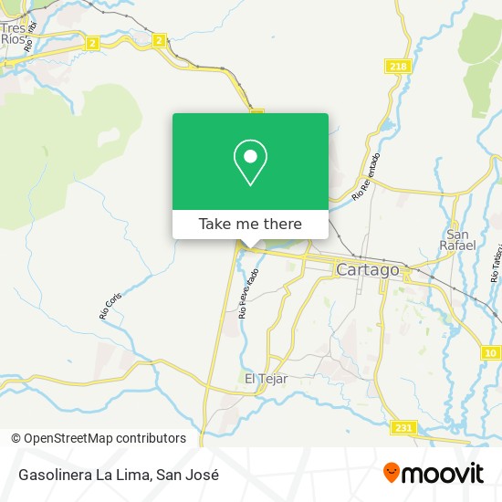 Gasolinera La Lima map