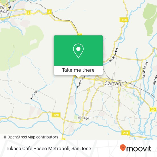 Tukasa Cafe Paseo Metropoli map