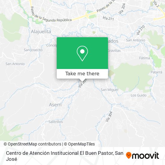 Centro de Atención Institucional El Buen Pastor map
