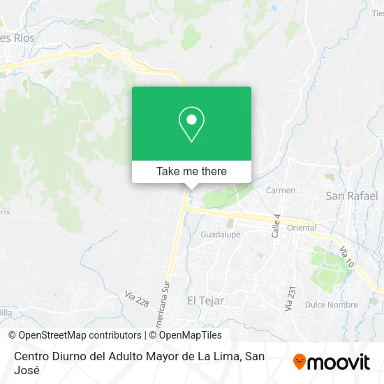 Mapa de Centro Diurno del Adulto Mayor de La Lima