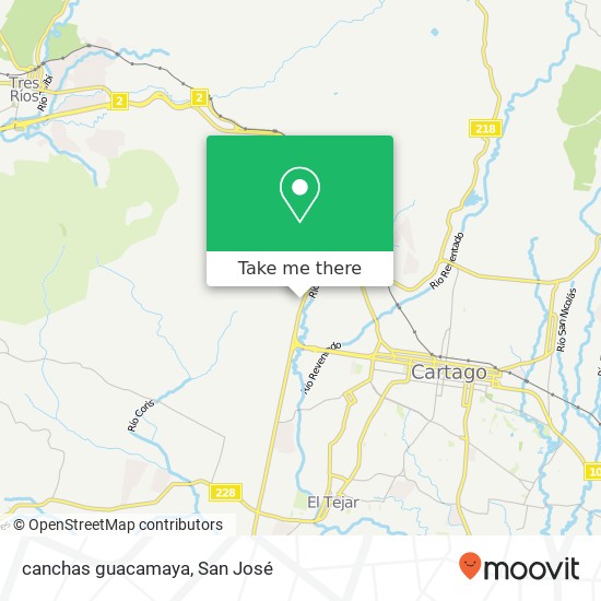 canchas guacamaya map