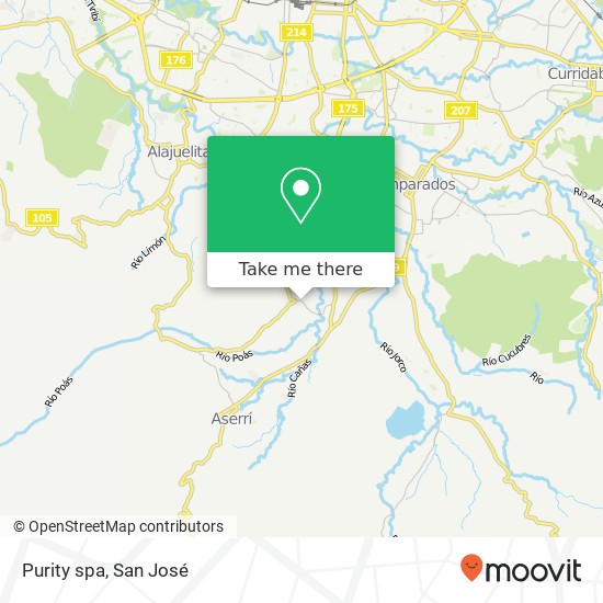 Purity spa map