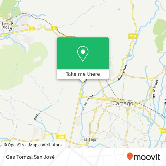Gas Tomza map