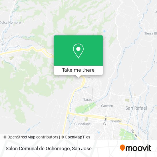 Mapa de Salón Comunal de Ochomogo