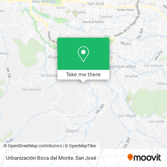 Urbanización Boca del Monte map