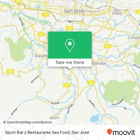 Mapa de Sport Bar y Restaurante Sea Food