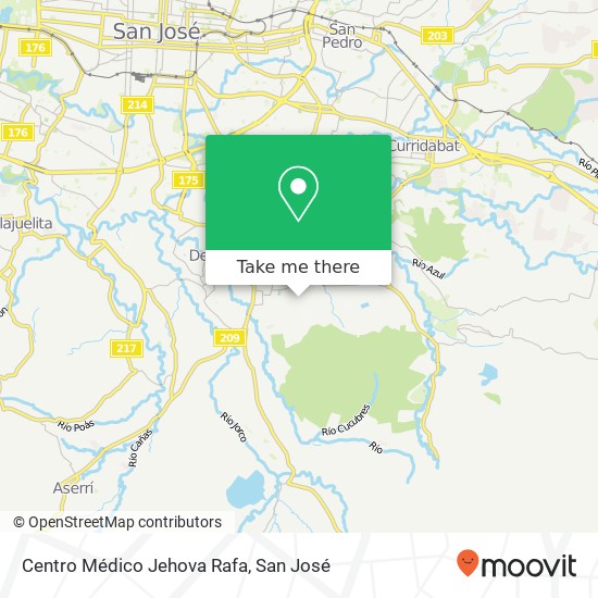 Mapa de Centro Médico Jehova Rafa