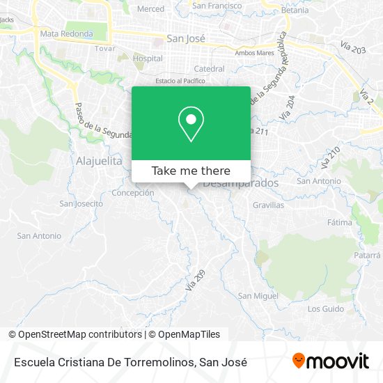 Escuela Cristiana De Torremolinos map