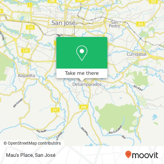 Mau's Place map