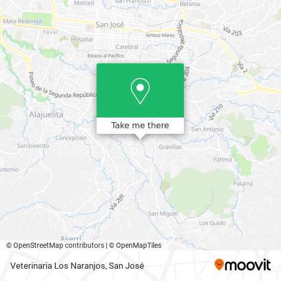 Veterinaria Los Naranjos map