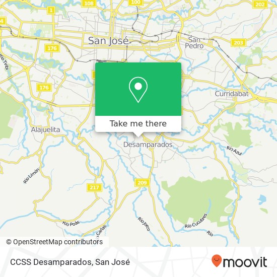 CCSS Desamparados map
