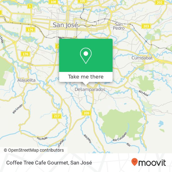 Mapa de Coffee Tree Cafe Gourmet