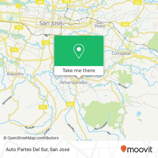 Auto Partes Del Sur map