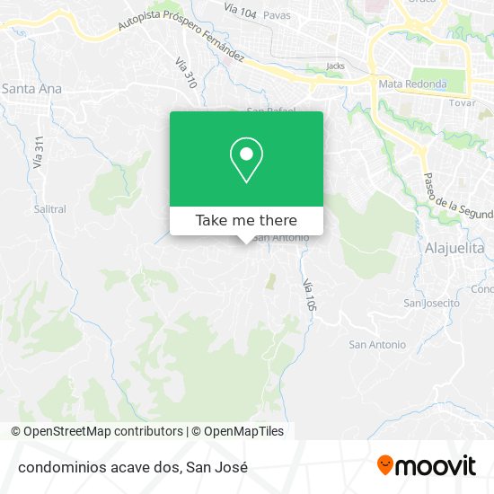 Mapa de condominios acave dos
