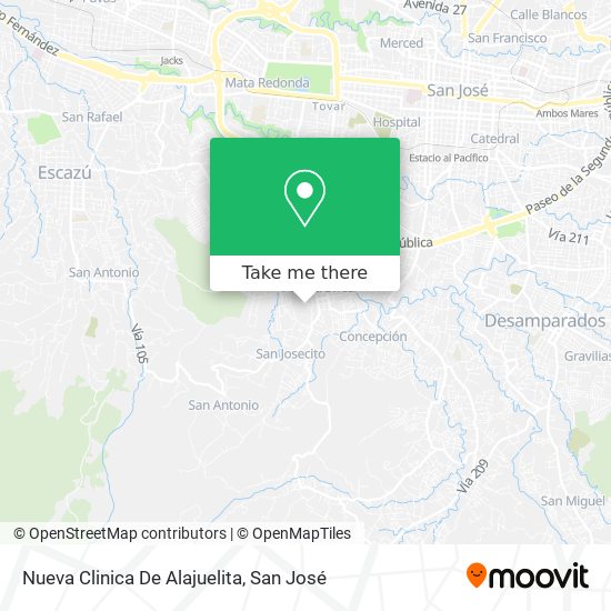 Nueva Clinica De Alajuelita map