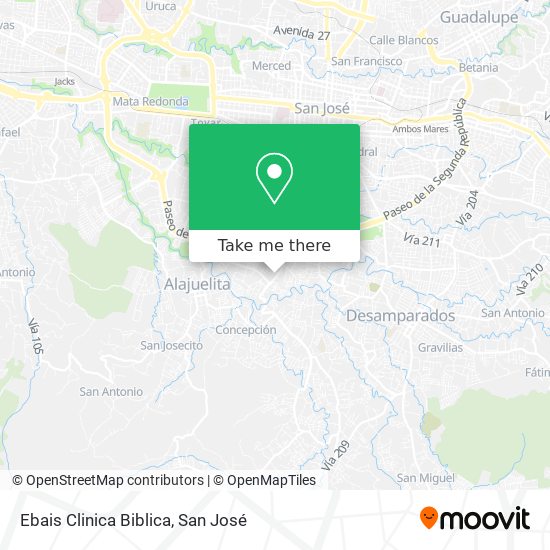 Mapa de Ebais Clinica Biblica