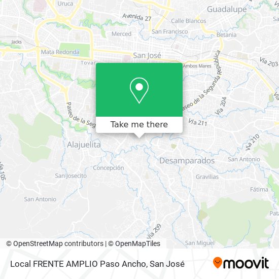 Local FRENTE AMPLIO Paso Ancho map