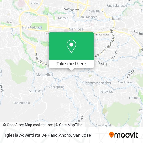 Iglesia Adventista De Paso Ancho map