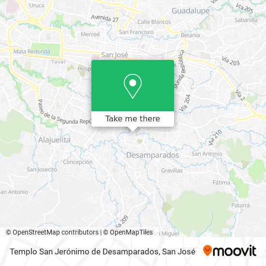 Templo San Jerónimo de Desamparados map