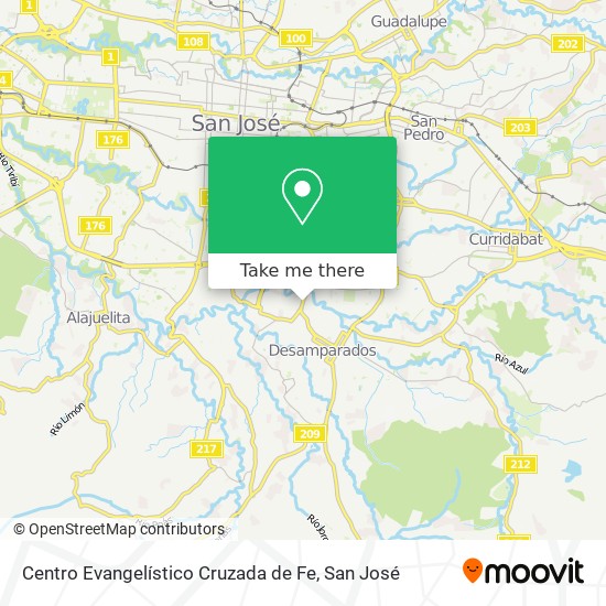 Centro Evangelístico Cruzada de Fe map