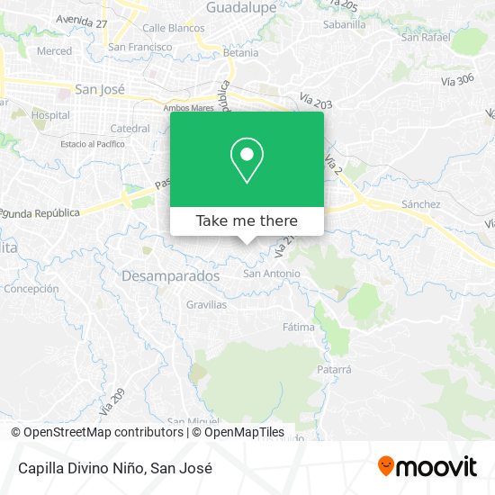 Capilla Divino Niño map