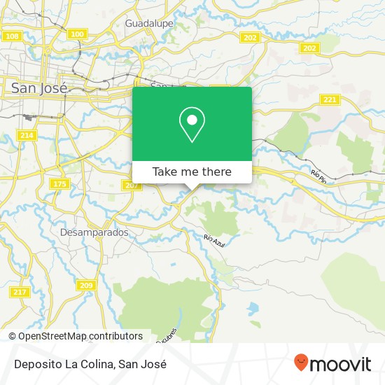 Deposito La Colina map