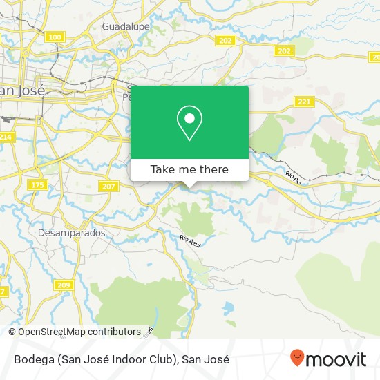 Bodega (San José Indoor Club) map