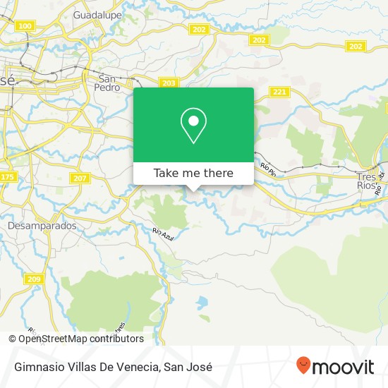 Gimnasio Villas De Venecia map