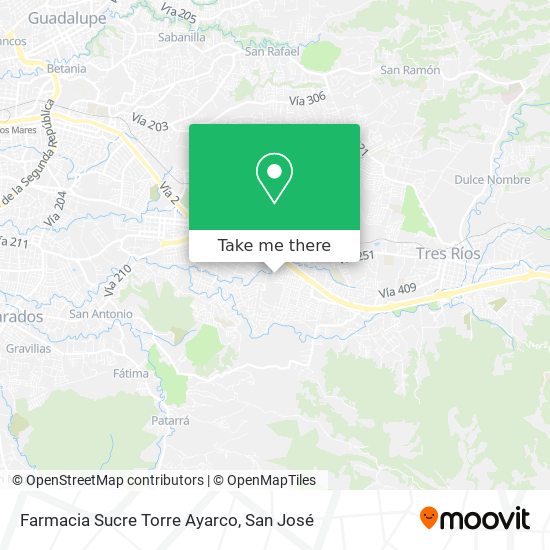 Farmacia Sucre Torre Ayarco map